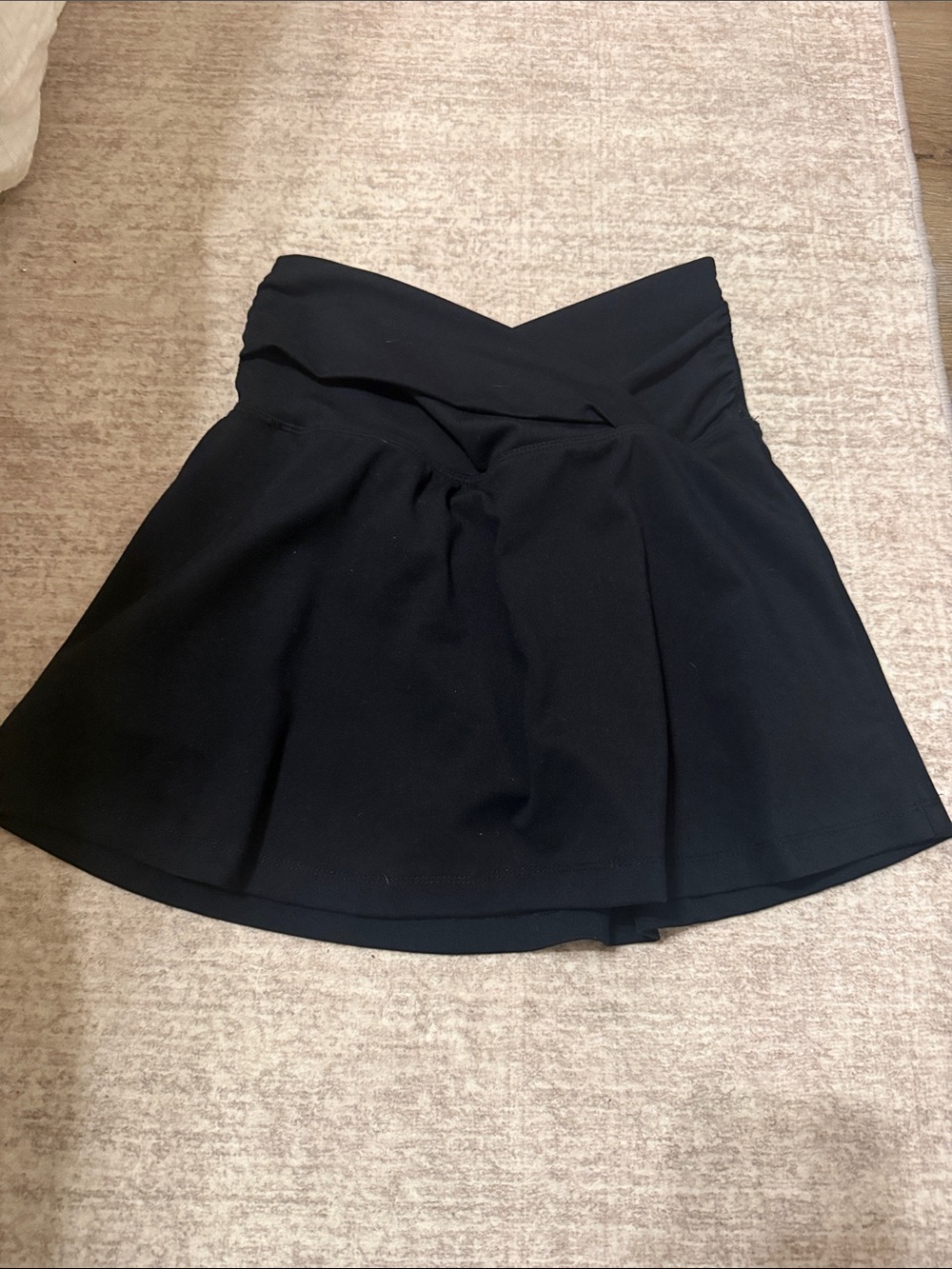 Yogalicious Black V-Waist Circle Skirt